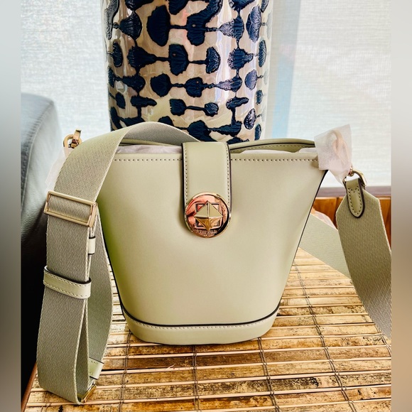 kate spade Handbags - NWT Kate Spade Audrey Mini Bucket Crossbody Bag Sage Bundl